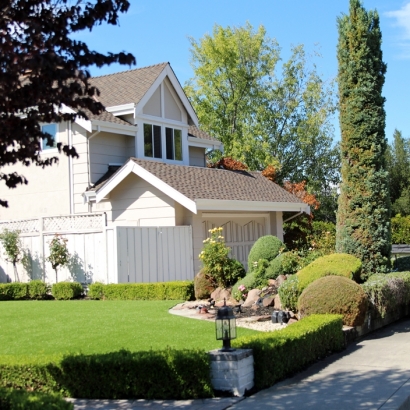 Synthetic Turf Stow Massachusetts Landscape Front Yard