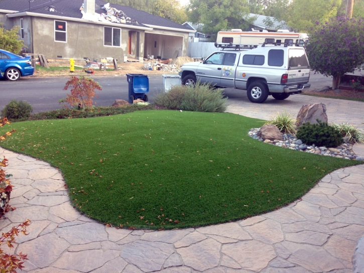Fake Turf Norton Center Massachusetts Landscape Back Yard